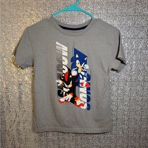 Gray Sonic the Hedgehog Kids T-Shirt